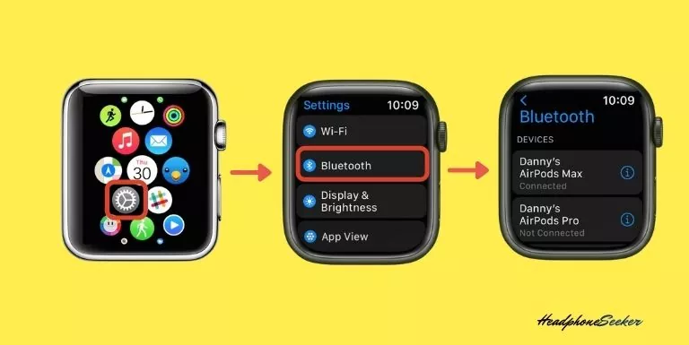 apple watch Bluetooth settings
