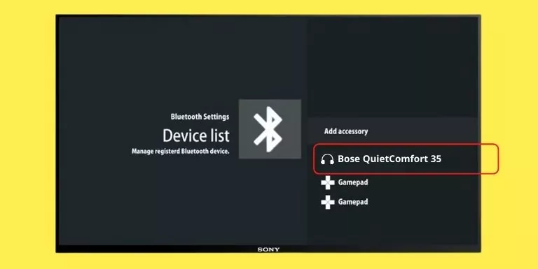 How to unpair a Bluetooth device that has been paired with the Android TV.