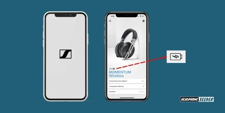 Battery-Level sennheiser wireless headphones