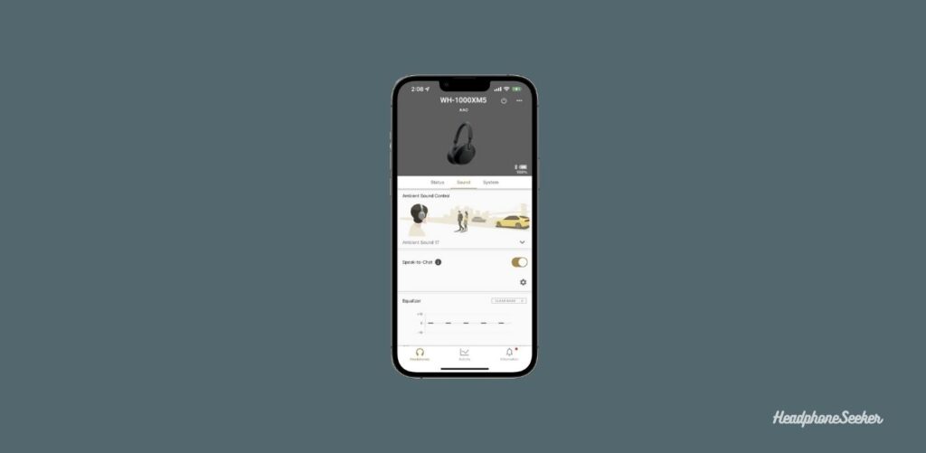 Speak to chat option of sony apps