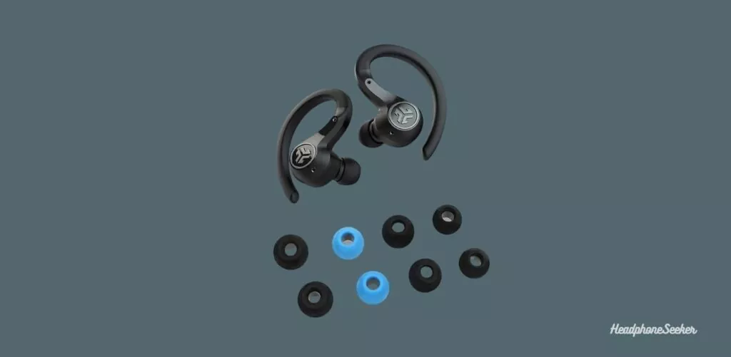 JLab Epic Sport Air Earbuds hooks plus eartips sizes