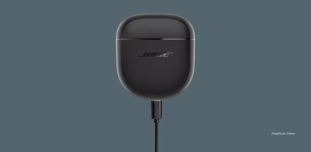 Bose QuietComfort Earbuds 2 on charging